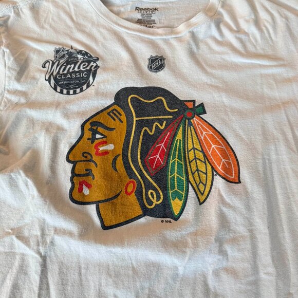 Reebok Chicago Blackhawks Andrew Shaw #65 Winter Classic 2015 Tee Men’s Large - Picture 2 of 4